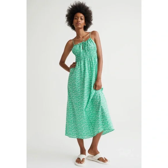 knee length dresses for ladies Maison Margiela // X H&M Gold Lining Maxi Dress – VSP Consignment